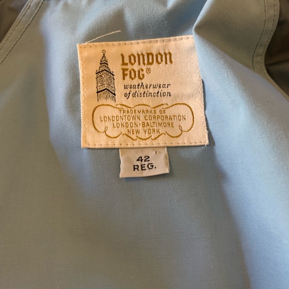 Vintage London Fog lightweight golf jacket . Baby blue , classic , timeless 42 R - Picture 7 of 11